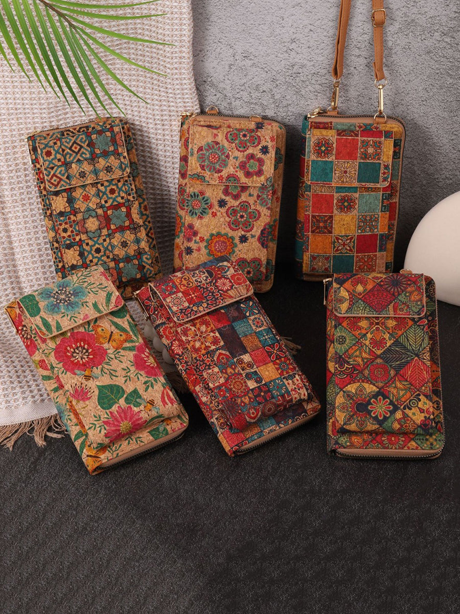 Bohemia Flower Multifunction Mobile Phone Bag Wallet Main image