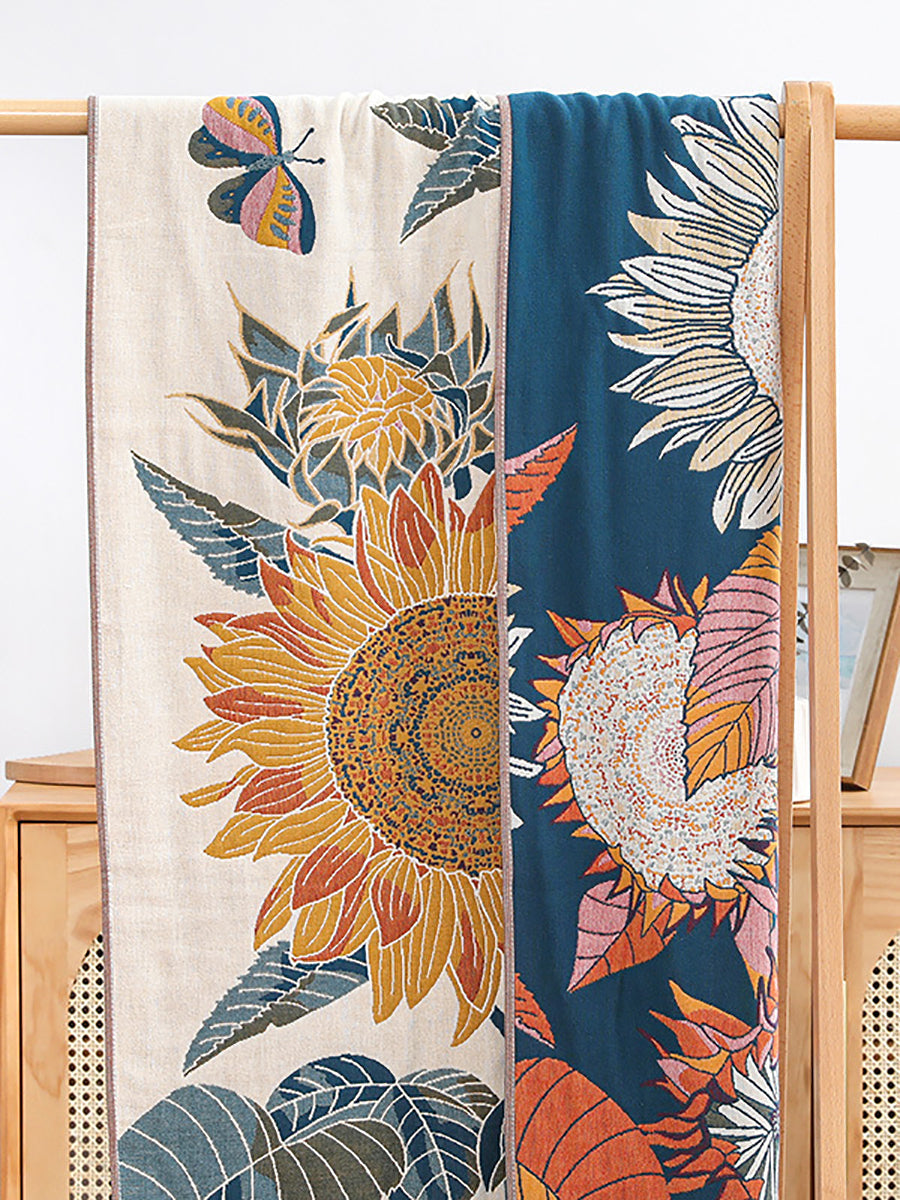 100%Cotton Sunflower Jacquard Bath Towel Secondary image