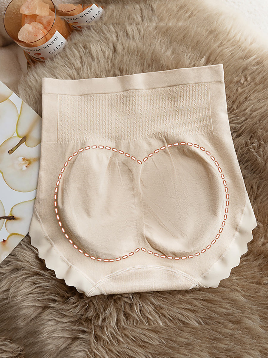 3 Pieces Women Casual Pure Color High Waist Underwear Secondary image
