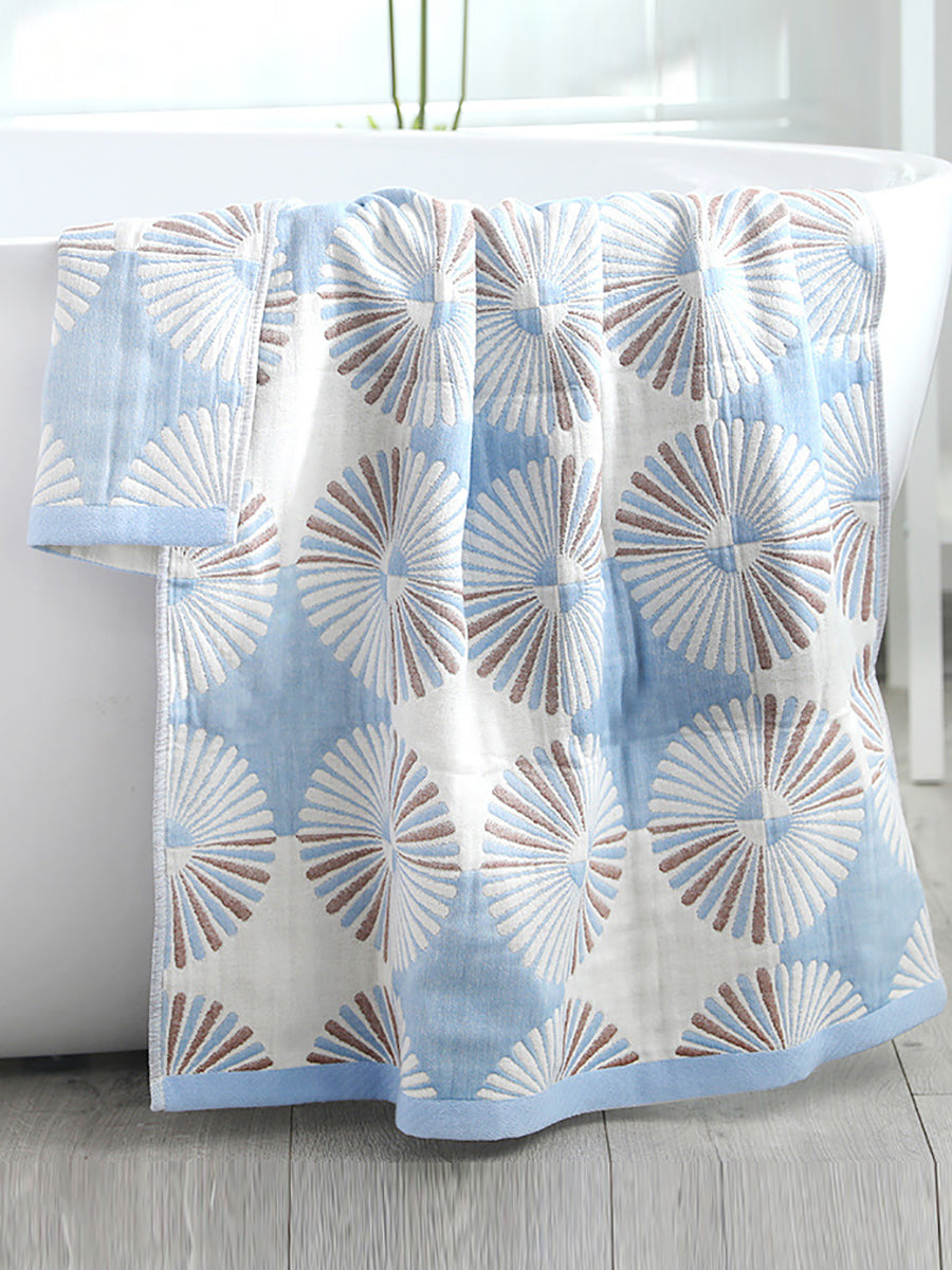 100%Cotton Flower Jacquard Adult Bath Towel Secondary image