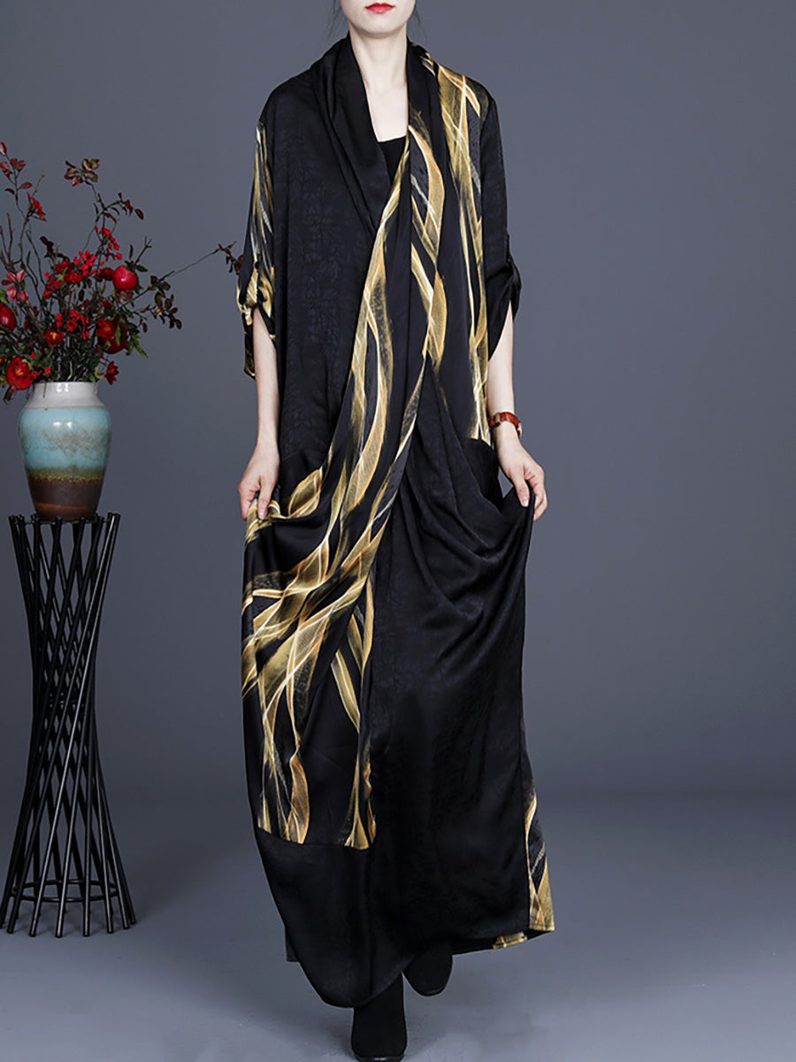 Plus Size Irregular Vintage Maxi Retro Maxi Dress Main image