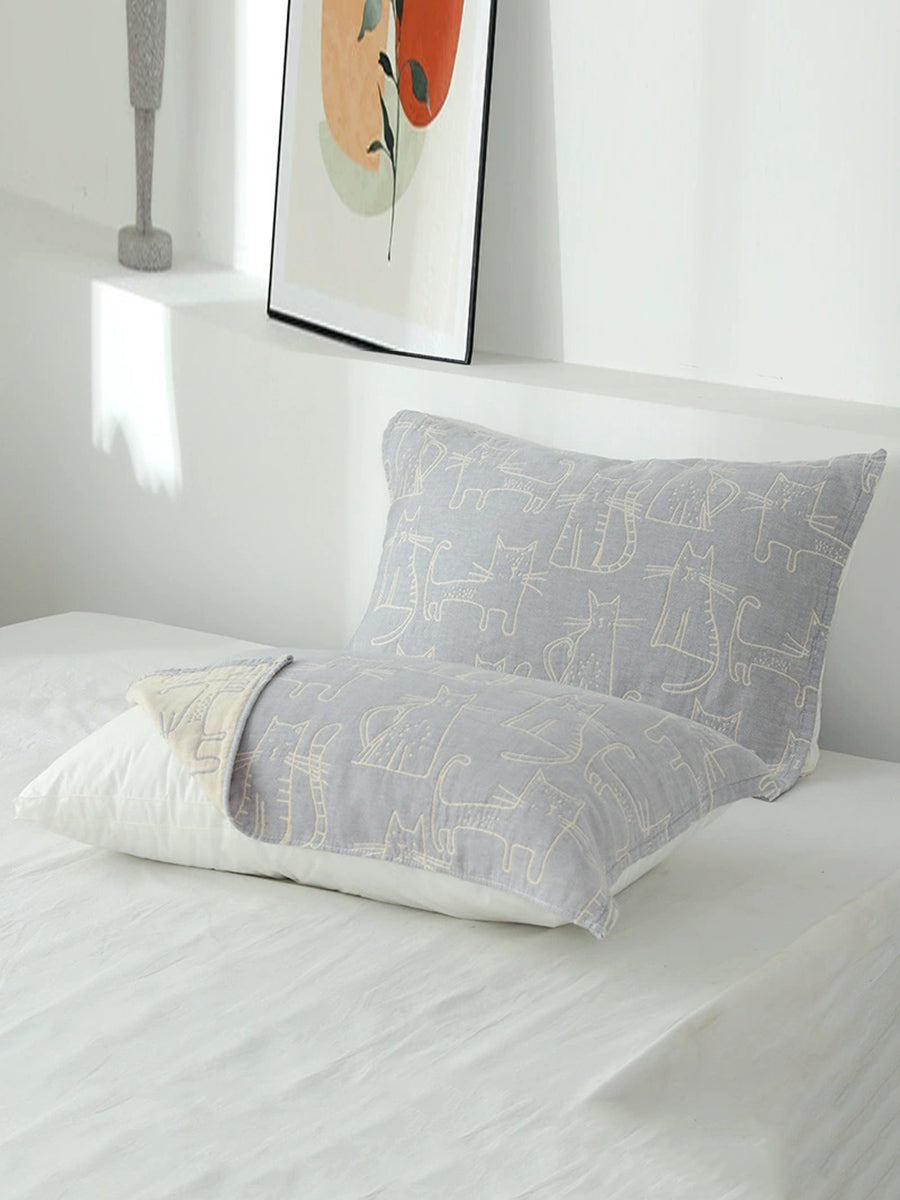 Cartoon Cotton Thickened Pillowcase Adult Children Student Pillowcase