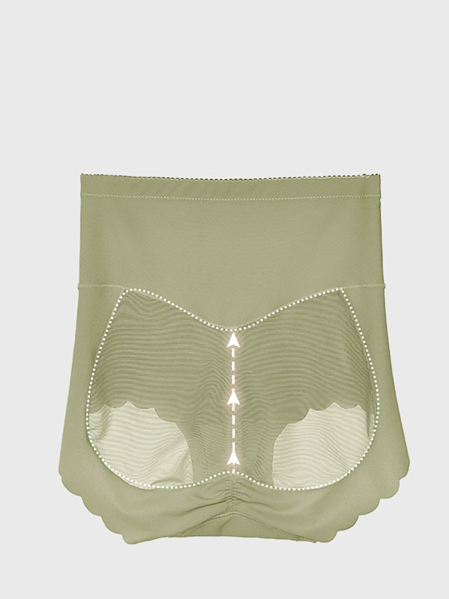 2 Pairs Women Casual Pure Color High Waist Underwear Secondary image