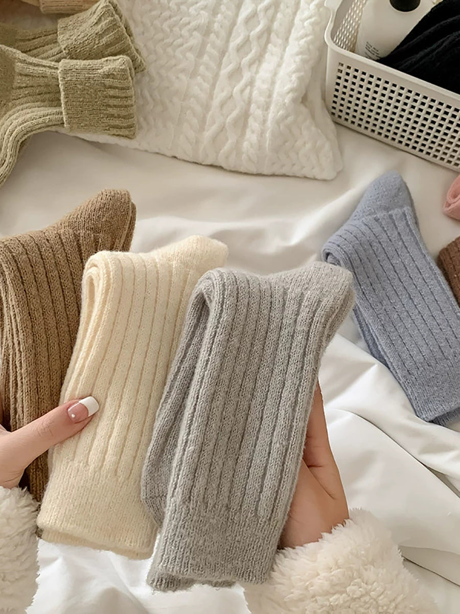5 Pairs Women Winter Warm Soft Socks