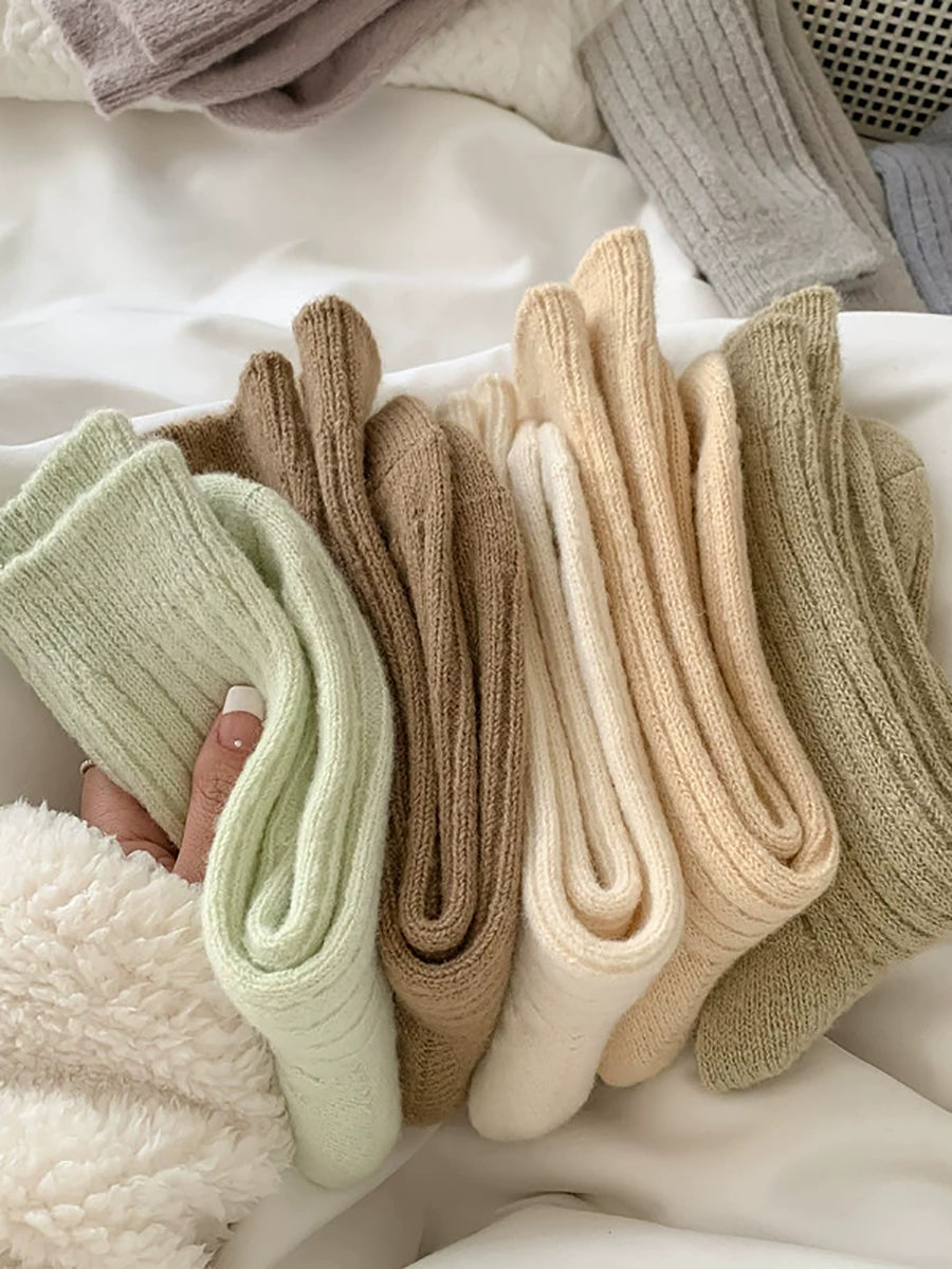 5 Pairs Women Winter Warm Soft Socks