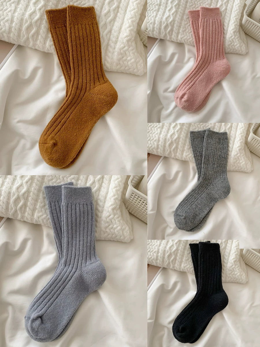 5 Pairs Women Winter Warm Soft Socks