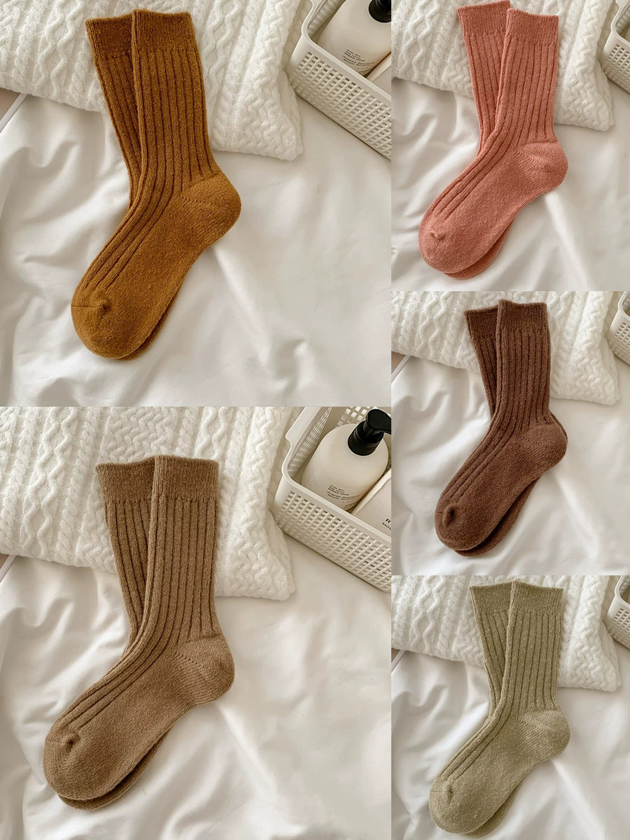 5 Pairs Women Winter Warm Soft Socks