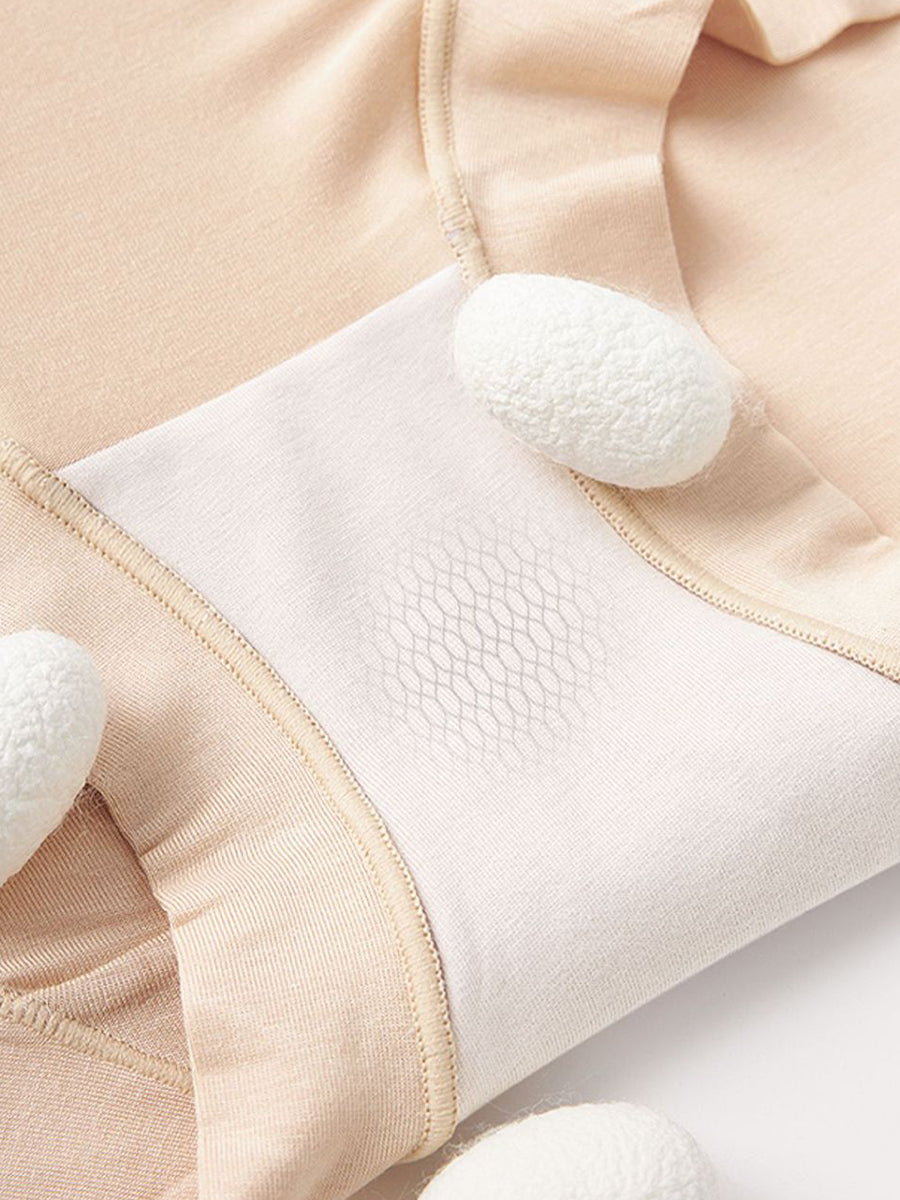 3 Pieces Women Casual Jacquard High Waist Underwear