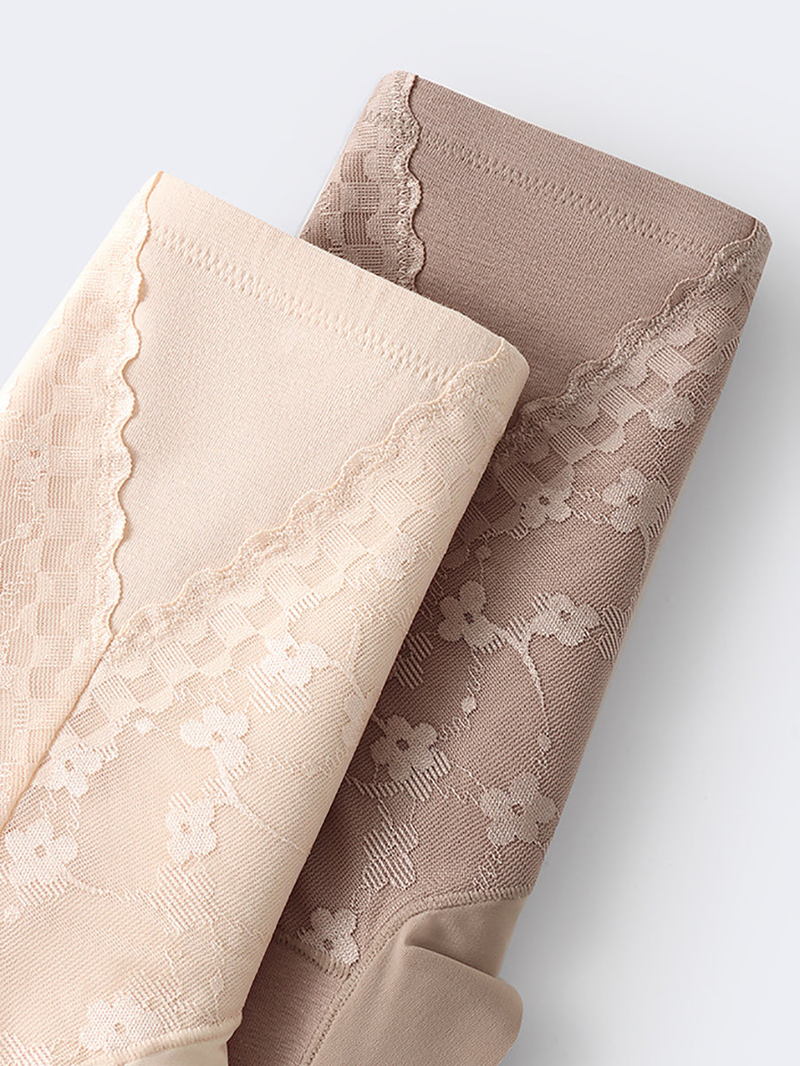 4 Pieces Women Artsy Lace High Waist Underwear