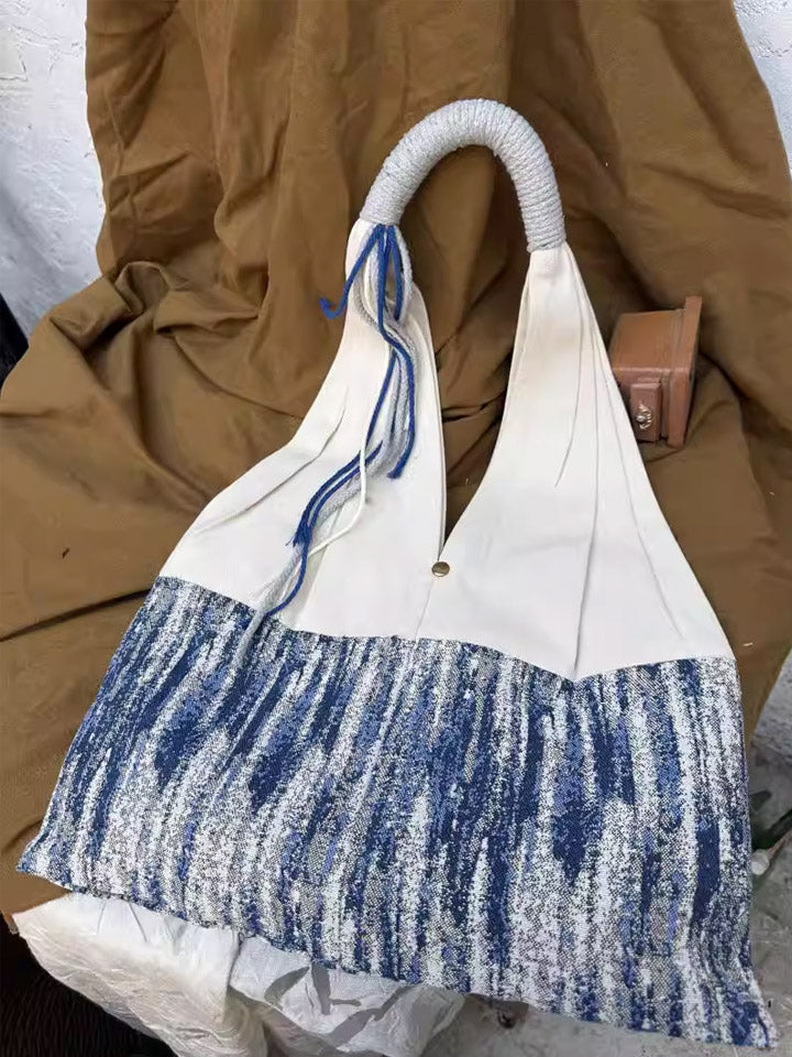 Ethnic Blue Starlight Shoulder Bag