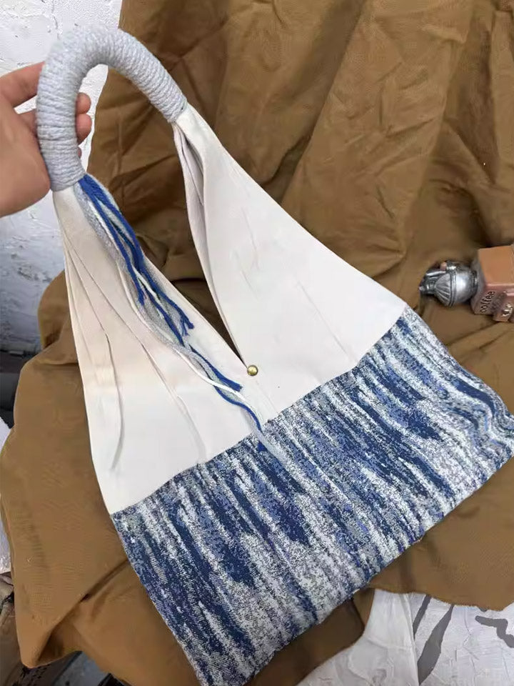 Ethnic Blue Starlight Shoulder Bag