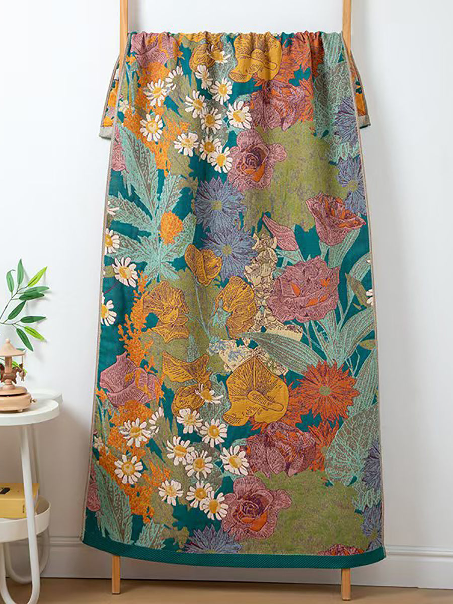 100%Cotton Flower Jacquard Adult Bath Towel Main image