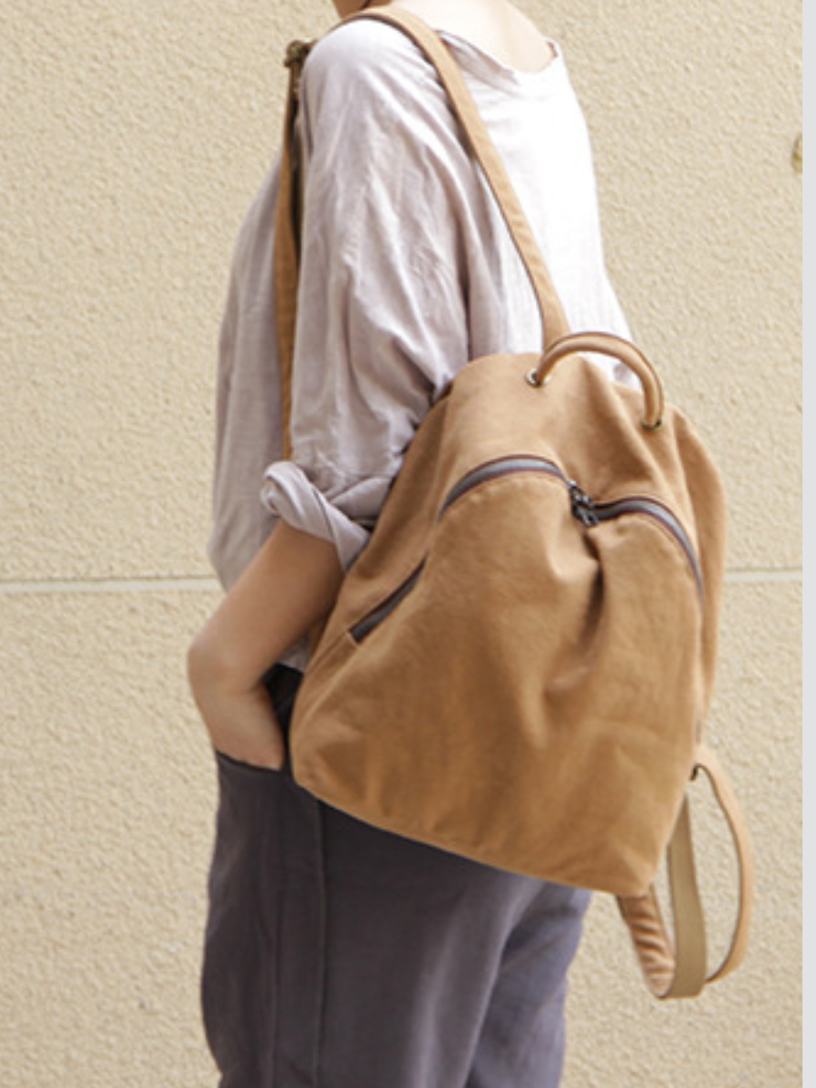 Casual Traval Canvas Backpack