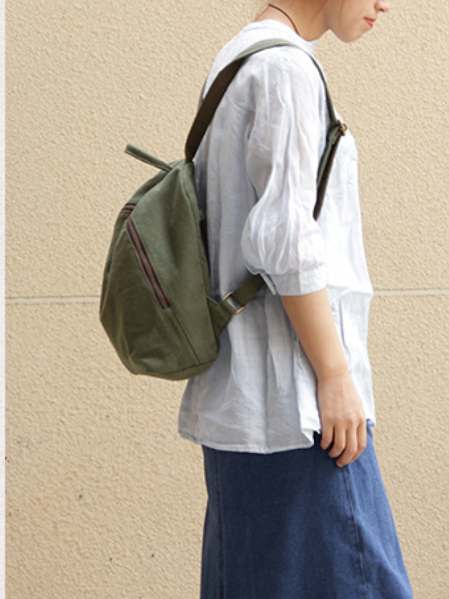 Casual Traval Canvas Backpack Secondary image