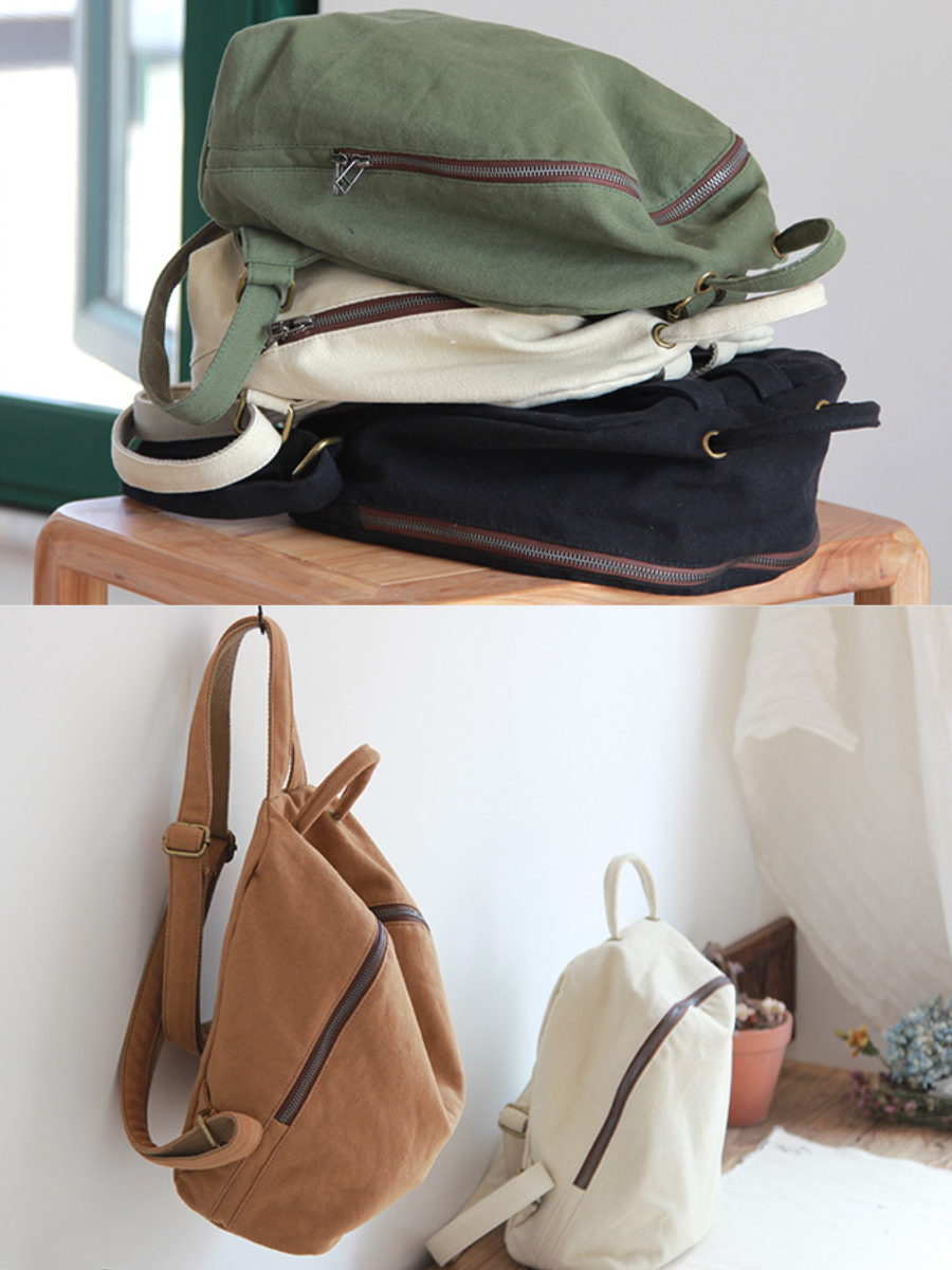 Casual Traval Canvas Backpack