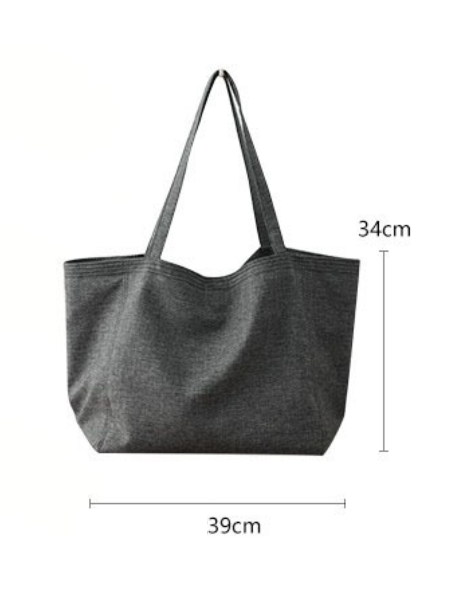 Japanese Style Large Capacity Slouchy Canvas Bag