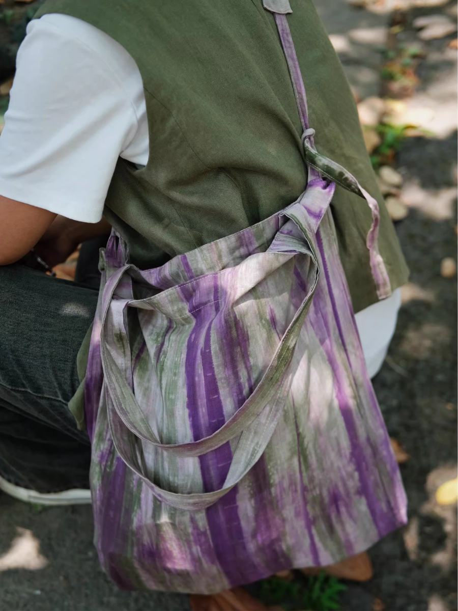 Irregular Tie-dye Lightweight Shoulder Bag