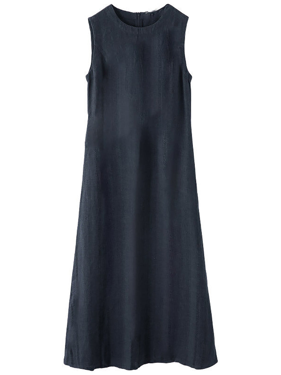 Plus Size S-Shaped Curve Spliced Solid Color Dress