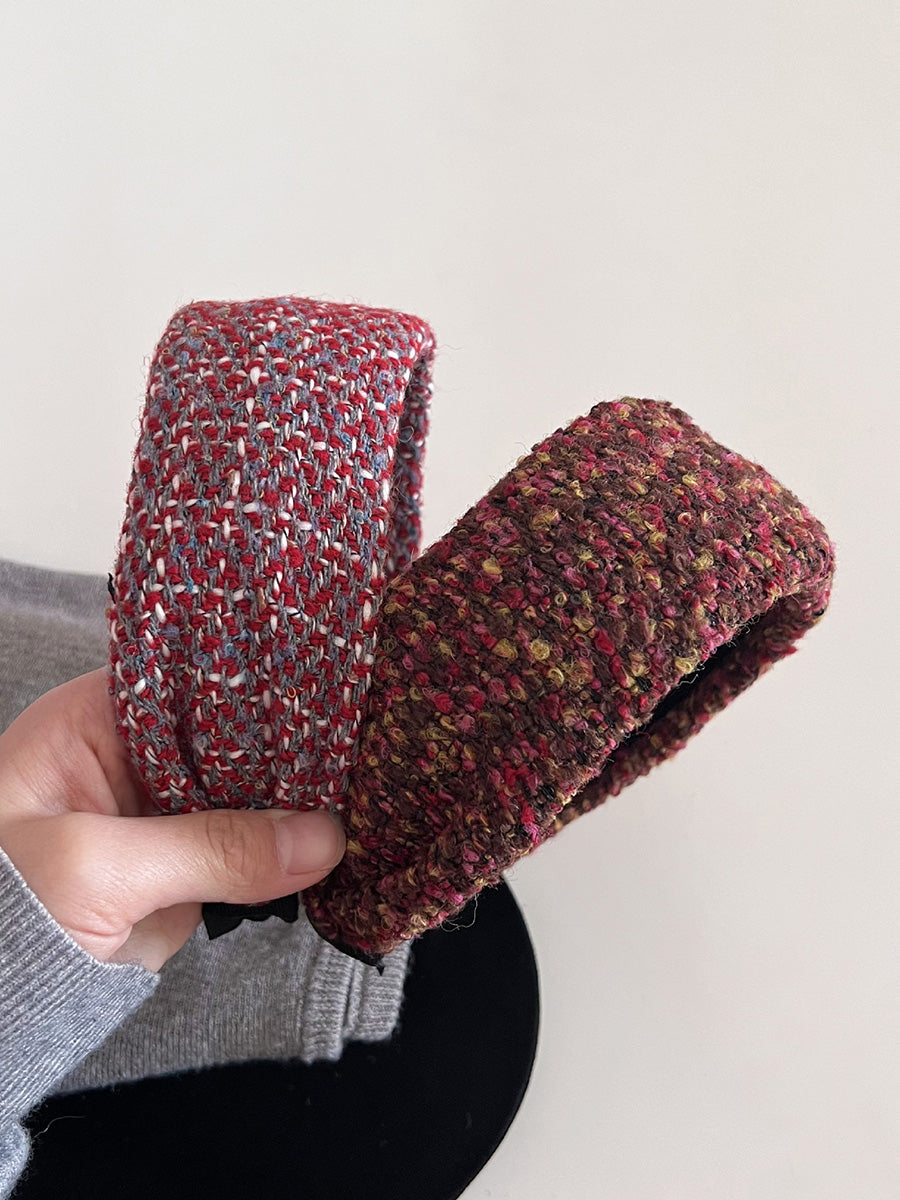 4 Pieces Women Vintage Weave Wide Hair Brand