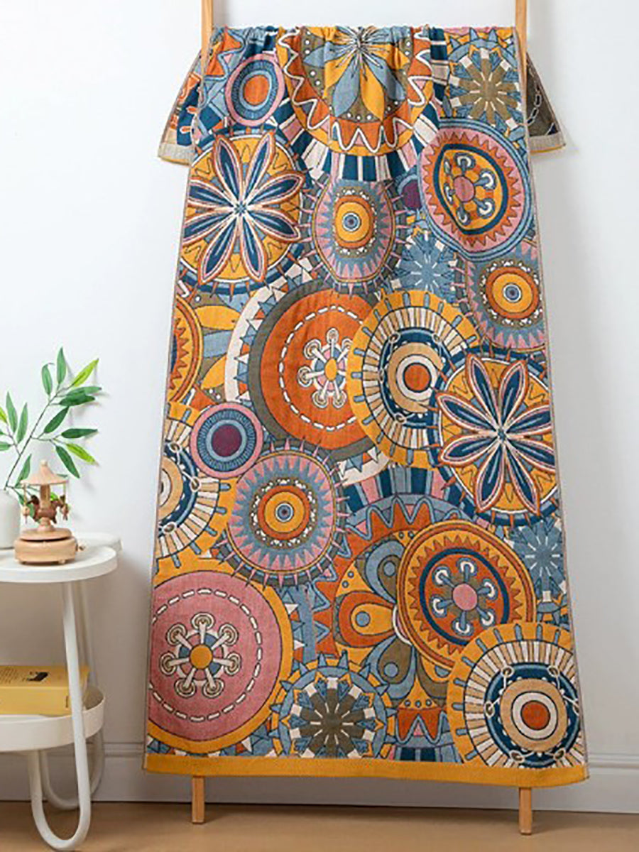 100%Cotton Flower Jacquard Adult Bath Towel
