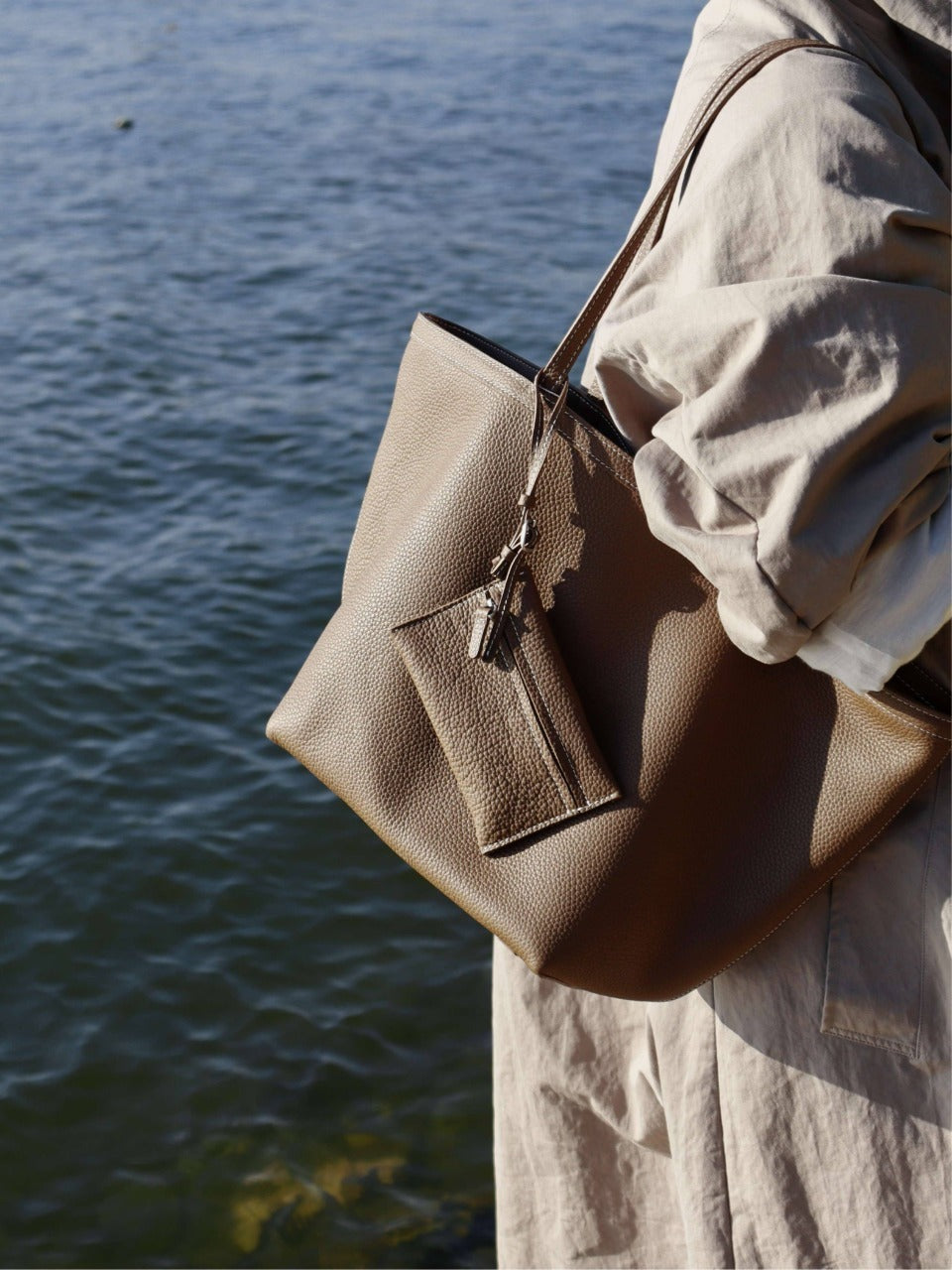 2 in 1 Leather Tote Bag