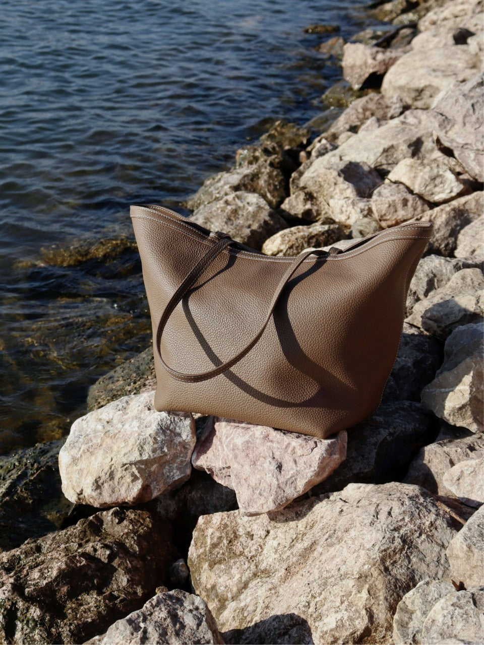2 in 1 Leather Tote Bag