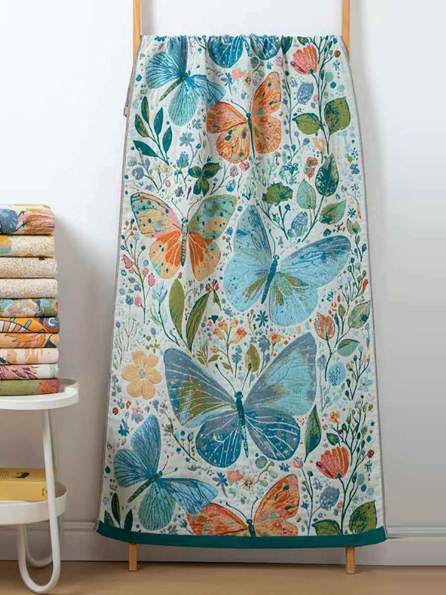 100%Cotton Flower Jacquard Adult Bath Towel